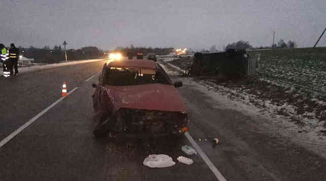 Под Гродно столкнулись два «Фольксвагена»‍