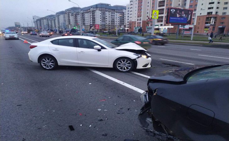 ДТП в Минске: в Уручье столкнулись четыре авто