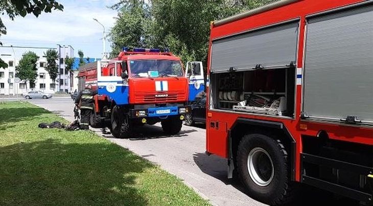 В торговом центре Бреста случился пожар