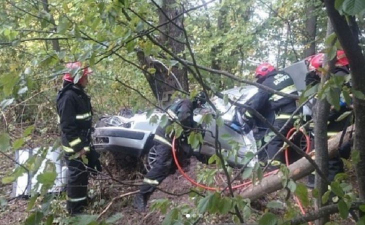 Под Бобруйском Audi влетело в дерево: погибли водитель и пассажирка