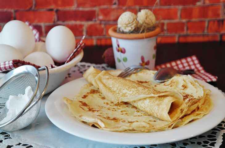 Блины с дырочками с содой