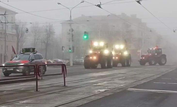 На улицах замечены трактора, милиция и спецтехника. Что происходит в Минске в протестное воскресенье 