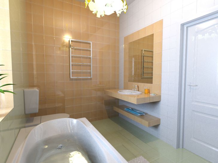 Особенности дизайна желтой ванной комнаты (22 фото)