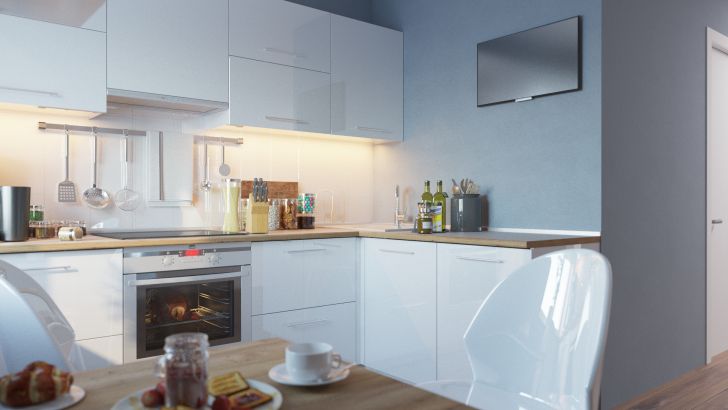 9 приемов визуального расширения пространства маленькой узкой кухни