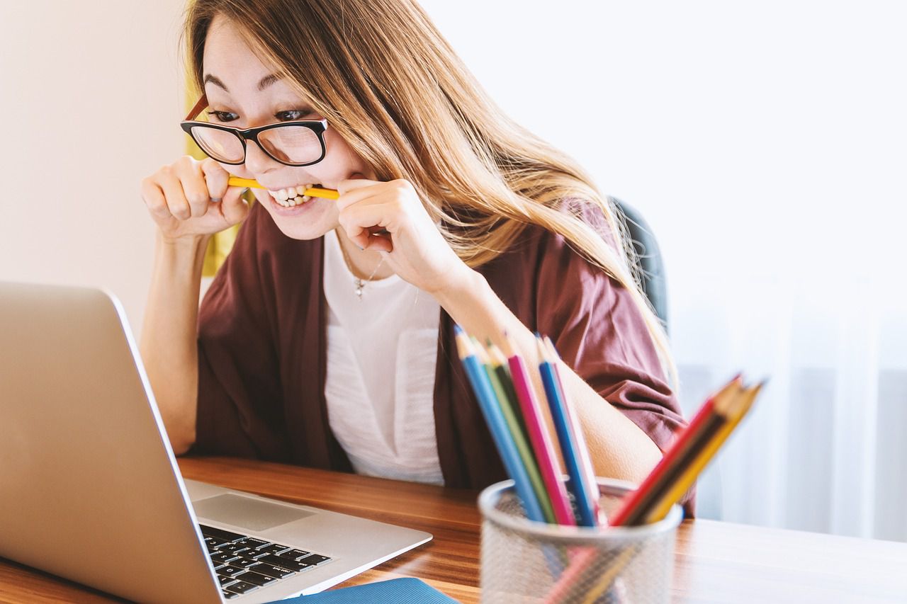 woman learning