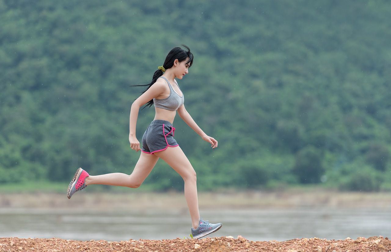 woman running