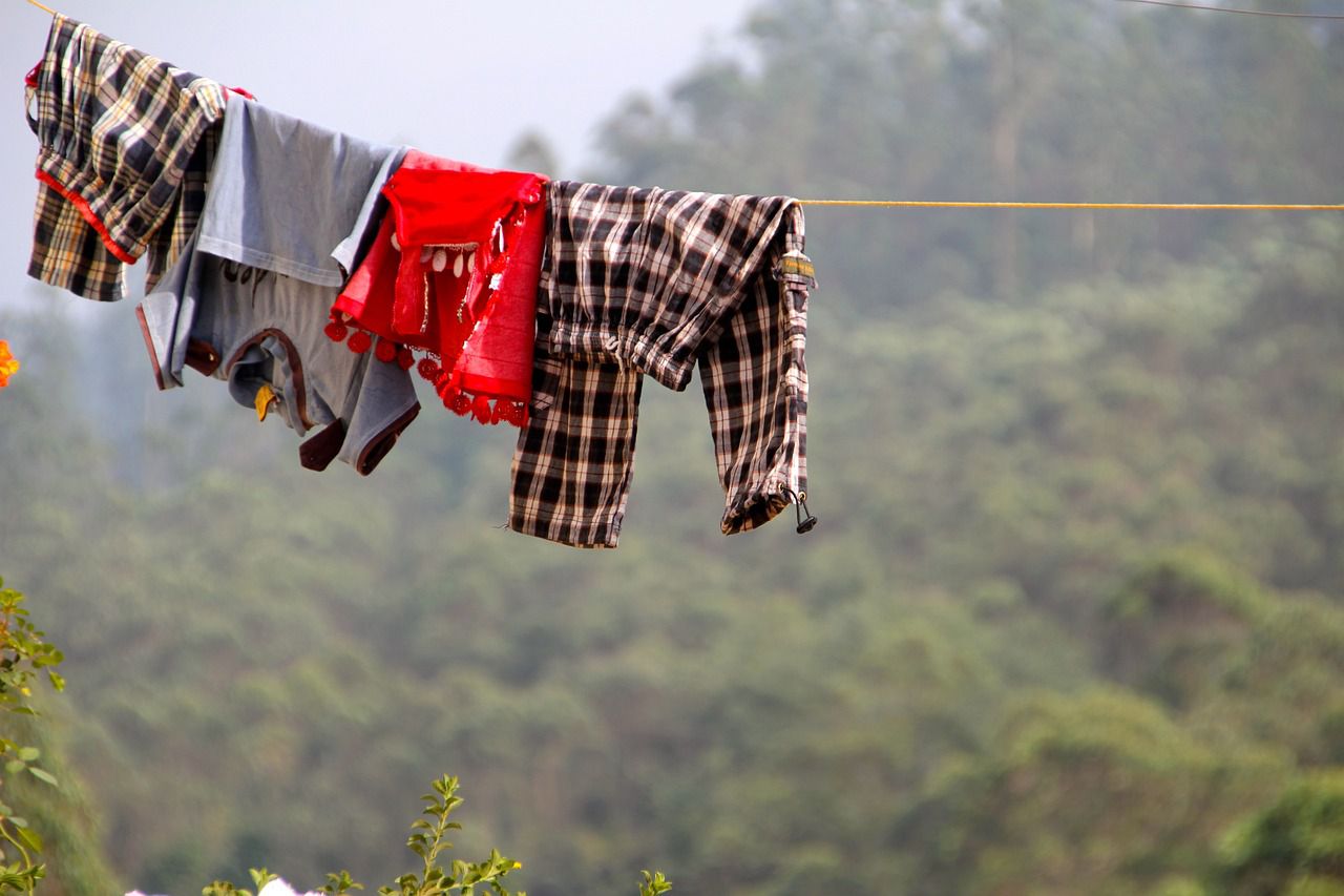 drying clothes