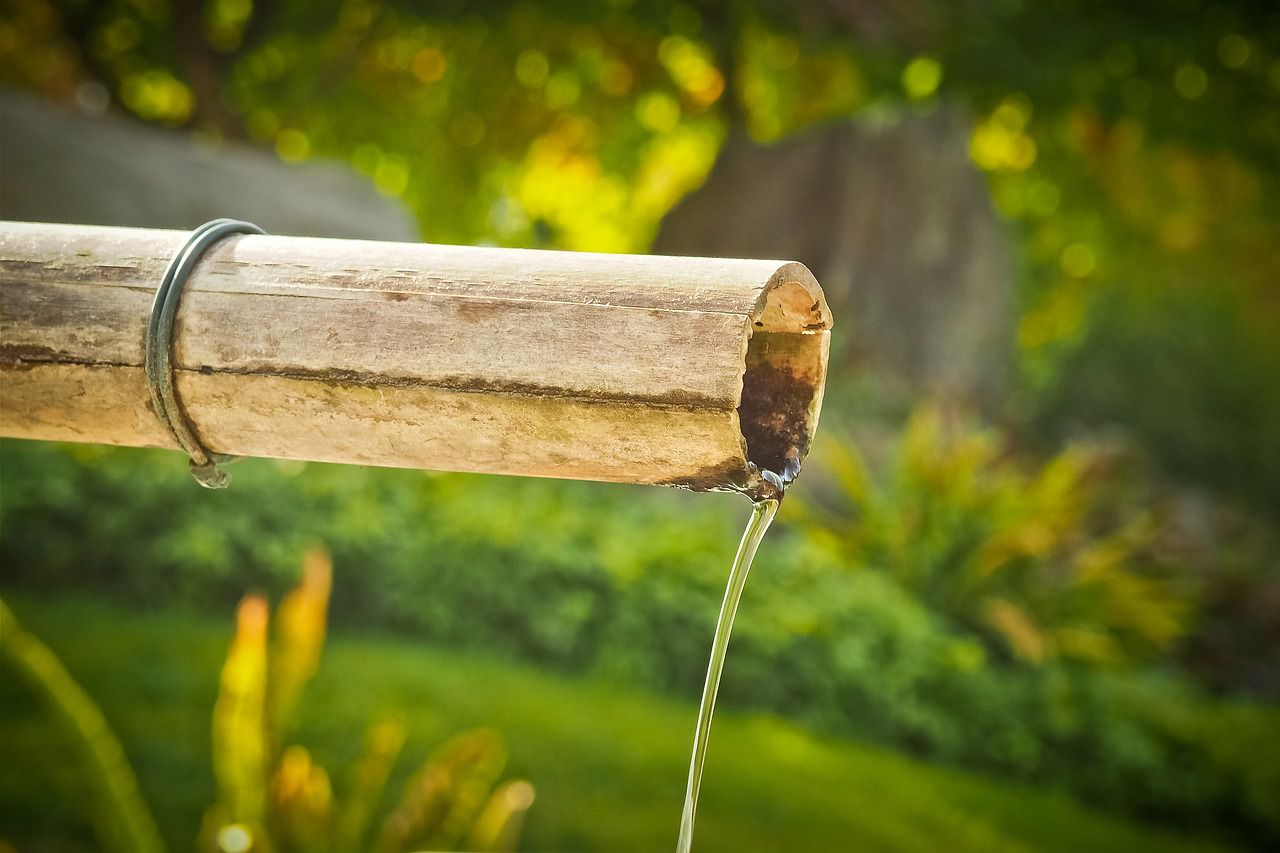 bamboo fountain