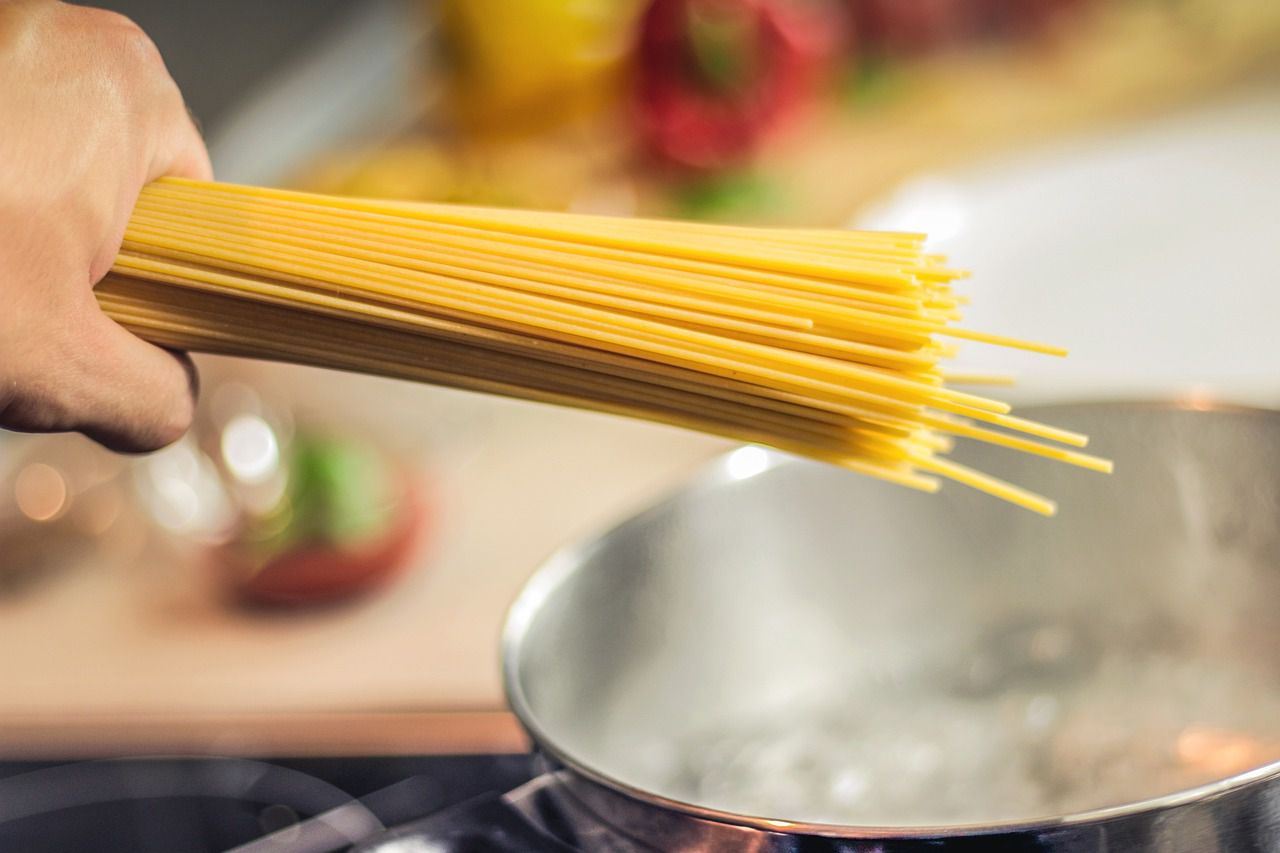 cooking pasta