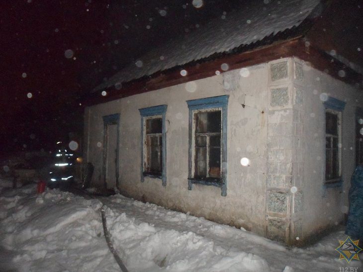 В Жлобине на пожаре жилого дома погиб пенсионер
