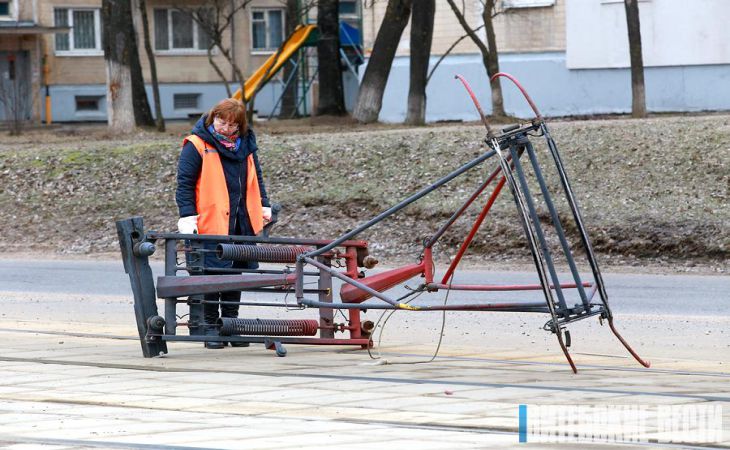 В Витебске в час пик у трамвая сорвало токоприемник