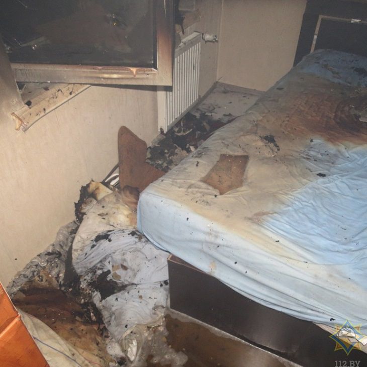 Пожар в Минске: студенты спасли женщину и попали в больницу