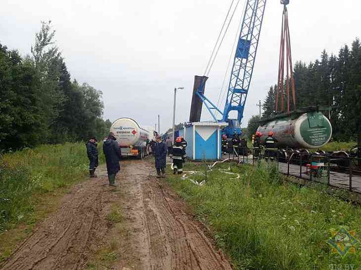 Стало известно, сколько из сошедших с пути между Оршей и Витебском цистерн поставили на рельсы 