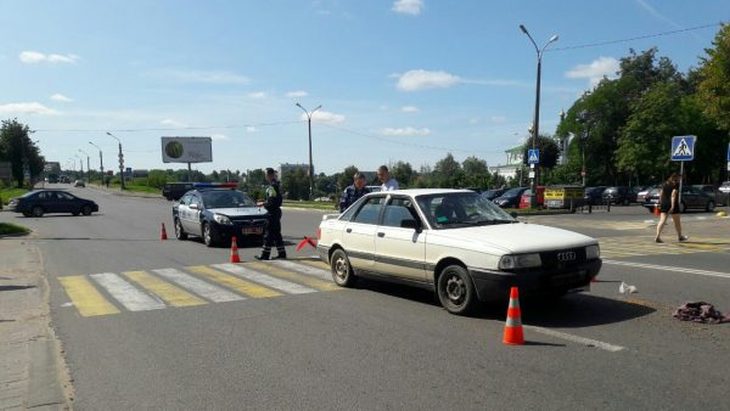 На пешеходном переходе в Полоцке сбили мужчину, пострадавший в больнице