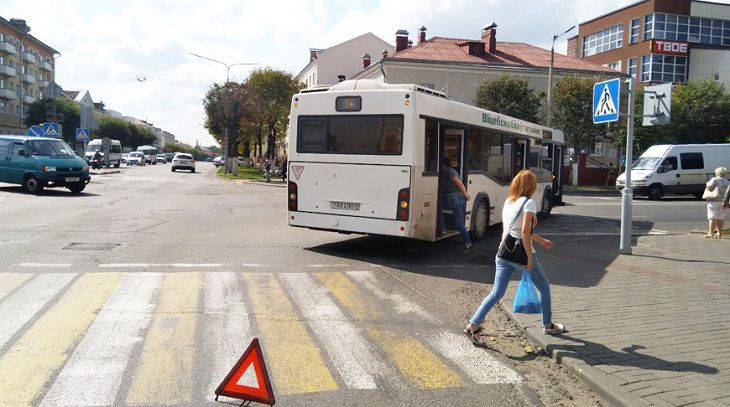 В Орше автобус сбил пенсионерку