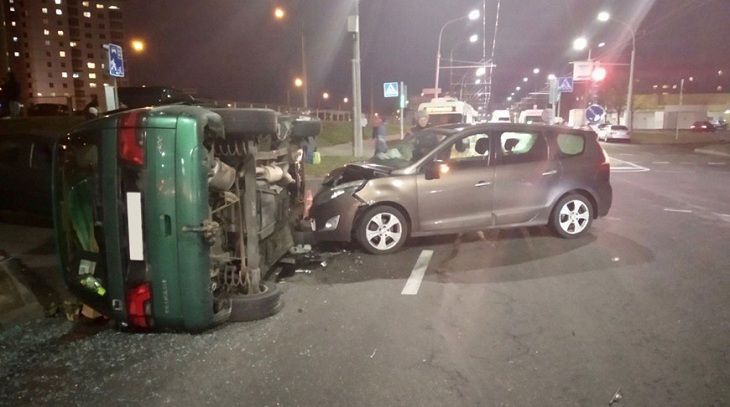 В Минске произошло тройное ДТП 