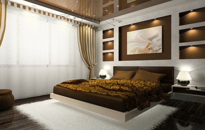 Потолочное покрытие для спальни - важная часть дизайна интерьера