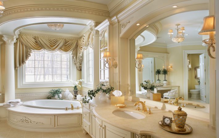 Ванная комната в стиле рококо