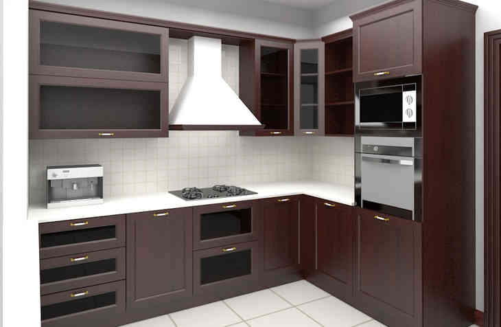 Дизайн угловых кухонных гарнитуров