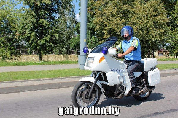 Следить за порядком в ГАИ Гродно начали и на мотоциклах