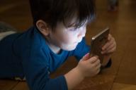 boy with a smartphone