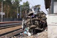 В Польше поезд на огромной скорости протаранил машину скорой помощи