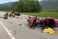 Тела разбросаны по трассе. Не менее семи мотоциклистов погибли в результате ДТП