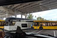 В Минске столкнулись два автобуса